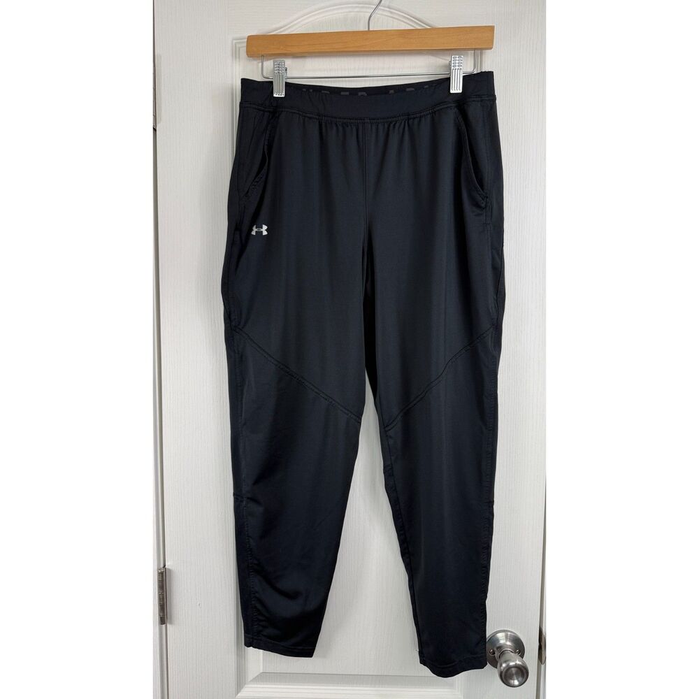Under Armour Women's Black Athletic Pants Tapered Size M Medium